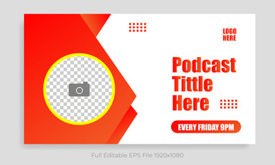 Online Business Success Podcast eye-catching and visually appealing thumbnail design template
