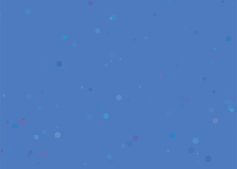 Abstract blue background with scattered small colorful dots and light effects
