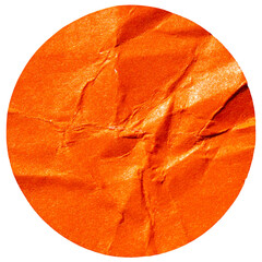 PNG Blank orange glued sticky round label sticker cut out design element