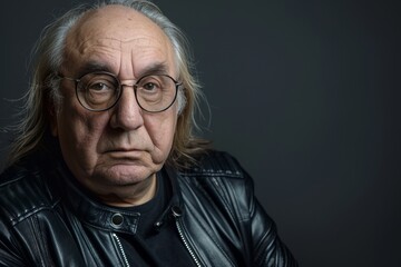 Captivating Portrait of an Elderly Man Wisdom Reflected in His Eyes and Weathered Skin Details