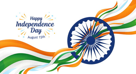 Indian Independence Day: Vibrant Flag and Ashoka Chakra