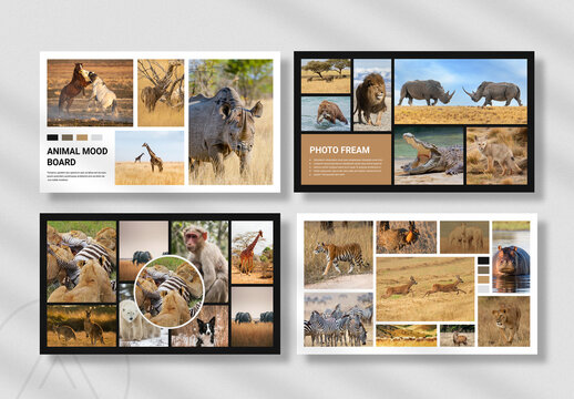 Animal Mood Board Template
