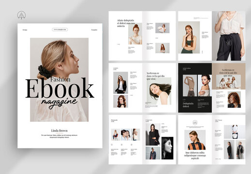 Fashion E-book Magazine Template