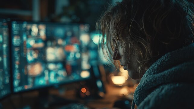 Cybersecurity Expert Analyzes Digital Threats - Powered by Adobe