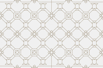 Fototapeta premium An elegant and seamless geometric pattern with repeating shapes, creating a modern and decorative background texture