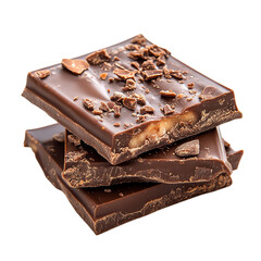 piece of chocolate with nut