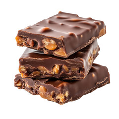 piece of chocolate with nut