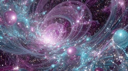 Abstract Cosmic Galaxy Design
