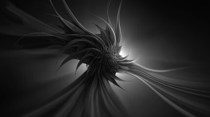 Abstract Black And Gray Geometric Design