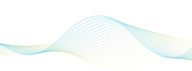 banner background wave line green and yellow gradations.abstract .modern background