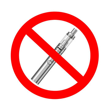 panneau interdiction aux cigarettes &eacute;lectroniques