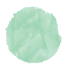 blue watercolor vector round brush painted ink stamp banner