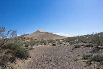 This is a sand dune in Kazakhstan