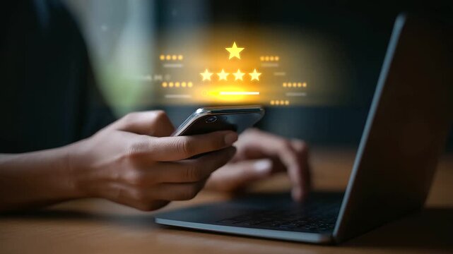 Interactive mobile feedback screen featuring a dynamic rating slider and user-generated reviews.