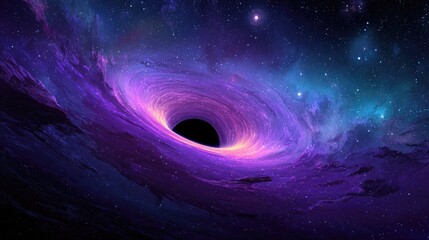 Pixelated Black Hole In Space