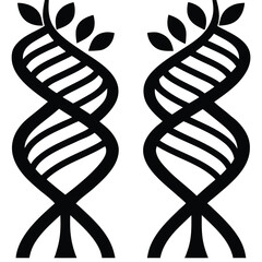 Two Trees Growing Together with Trunks Twisted in an Embrace