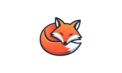 Obraz premium Sleeping Fox Logo 