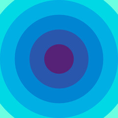 A blue and purple circular shape.