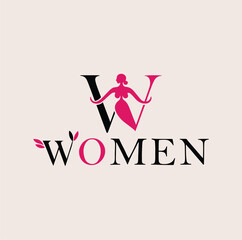 Elegant logo design for a women's brand.