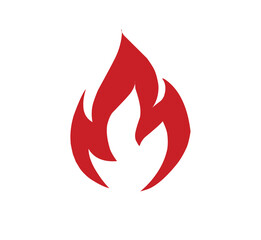 Fire icon vector symbol.eps