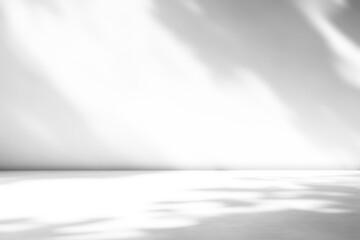 shadow overlay effects of realistic tree leaves shadow on wall and floor,Summer sunlight and dappled shadow overlay effect