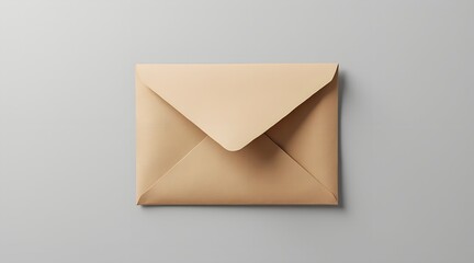 A closed brown paper envelope