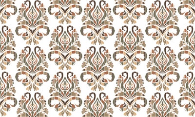 Motifs African boho paisley Floral Ikat pattern embroidery border. Ethnic ikat floral Ethnic Indian Pattern Ikat pattern Ethnic Pattern.seamless patterns.