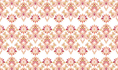 Motifs African boho paisley Floral Ikat pattern embroidery border. Ethnic ikat floral Ethnic Indian Pattern Ikat pattern Ethnic Pattern.seamless patterns.