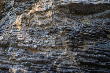 BAckground of Pancake Rock from sedimentary process in tropical rainforest island