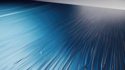 A close-up of blue and black plastic with ridges and a glossy surface.