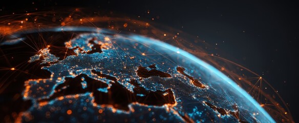 The Glowing Globe Illuminating the Connectivity of Our Modern World