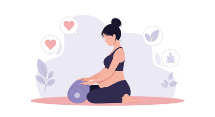 Healthy Mind With Prenatal Yoga Exercises For Relaxation And Emotional Well Being