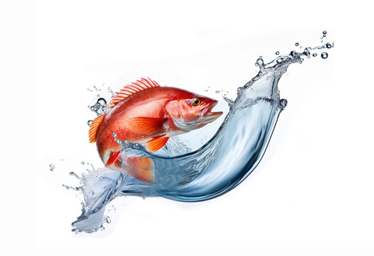 Genpoisson, s&eacute;baste, eau, clapoter, p&ecirc;che, bleu, liquide, abattre, blanc, nature, bouillonner, &eacute;claboussure, isol&eacute;, propre, frais, en verre, mouvement, mer, humide, boire, vague, peindre, erated image