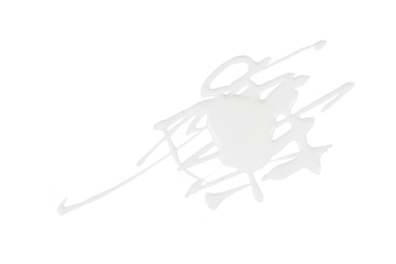 liquid white paint dropping lines or smear isolated on white or transparent png