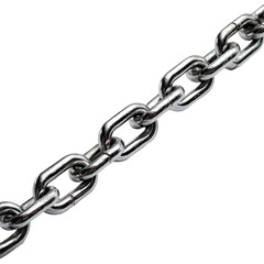Obraz premium Strong metal chain on black background