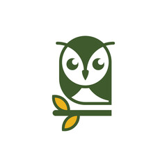 owl vector abstract modern logo