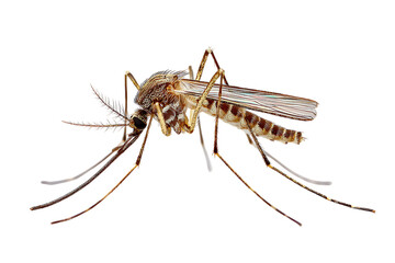 Close-up of a mosquito. Detailed view.