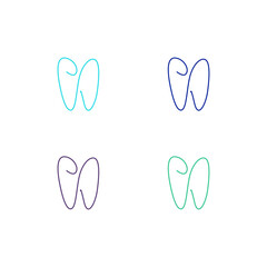 Dental Clinic, Dentist Tooth Logo Sign Symbol
