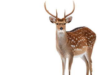 Fototapeta premium Majestic spotted deer in winter