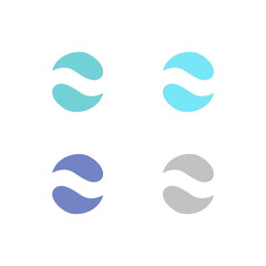 WATER SPLASH SIGN SYMBOL LOGO VECTOR
