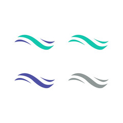 WATER SPLASH SIGN SYMBOL LOGO VECTOR
