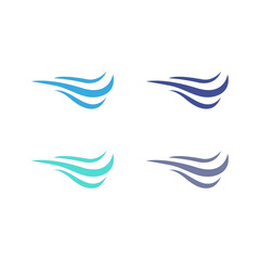WATER SPLASH SIGN SYMBOL LOGO VECTOR
