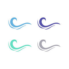 WATER SPLASH SIGN SYMBOL LOGO VECTOR
