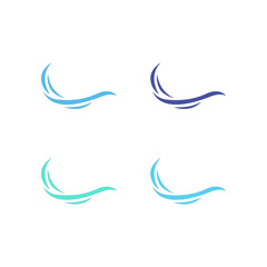 WATER SPLASH SIGN SYMBOL LOGO VECTOR
