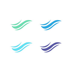 WATER SPLASH SIGN SYMBOL LOGO VECTOR
