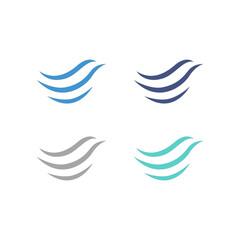WATER SPLASH SIGN SYMBOL LOGO VECTOR
