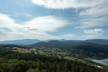 Obraz premium mountain landscape with clouds