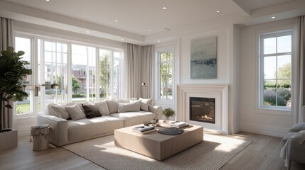 Fototapeta premium Modern living room interior design (27)