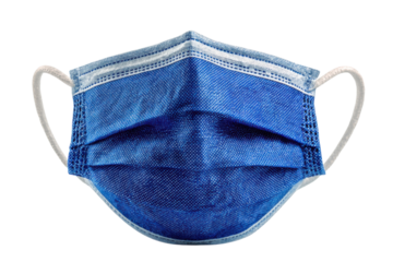 Blue Medical Mask Protection Still Life Close up Pandemic COVID 19 Prevention Healthcare Isolation