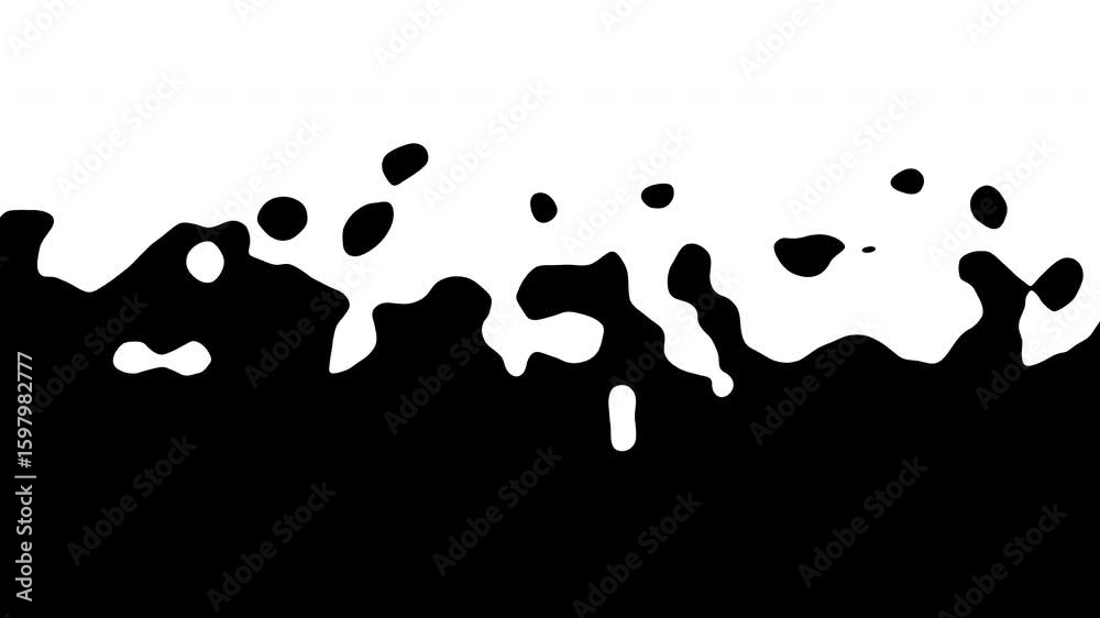 Poster curve line on white and black background loop animation video